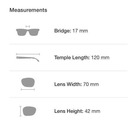 Nike Skylon Rise Sunglasses Matte Black IB3520X NWT $79Retail - Picture 9 of 9